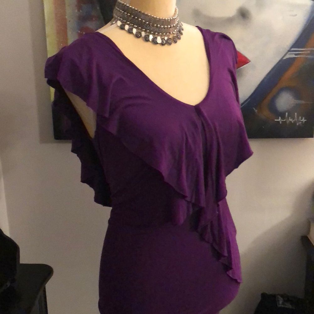 Beautiful Bebe Purple Blouse size XS